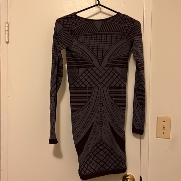 Free People eggplant purple Intarsia Bodycon dress M/L - Picture 2 of 6